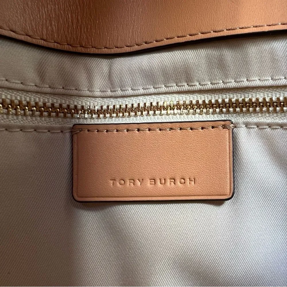 Tory Burch Fleming Convertible Shoulder Crossbody Bag Balloon Stripe Leather - Picture 10 of 16